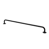 Barre penderie déportée murale noire L.100 x P.12 cm - Accessoires muraux