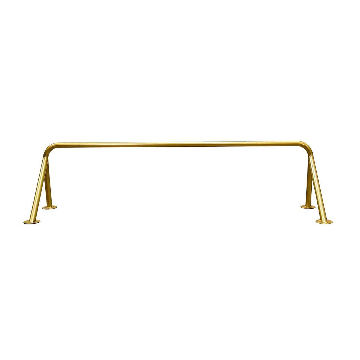 Barre penderie déportée 4 fixations murales dorée L.100 x P.28 cm - Accessoires muraux
