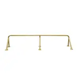 Barre de penderie murale dorée 6 fixations L 150 x P 28 cm - Accessoires muraux