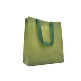 Sac polypropylène non tissé avec pression 27,5 x 10 x 29,5 cm - Sac cabas polypropylène – Vert - Paquet de 20 - Sacs non tissés, Sacs polypropylène