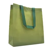 Sac polypropylène non tissé avec pression 32,5 x 10 x 33,5 cm - Sac cabas polypropylène – Vert - Paquet de 20 - Sacs non tissés, Sacs polypropylène