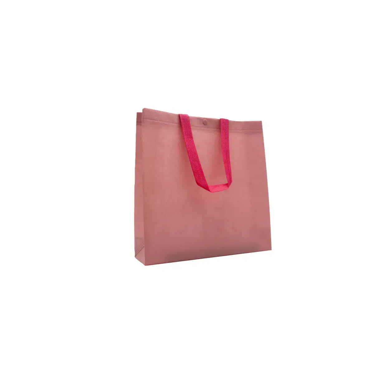 Sac polypropylène non tissé avec pression 22,5 x 10 x 25 cm - Sac cabas polypropylène – Rose - Paquet de 20 - Sacs non tissés, Sacs polypropylène