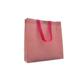 Sac polypropylène non tissé avec pression 27,5 x 10 x 29,5 cm - Sac cabas polypropylène – Rose - Paquet de 20