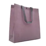 Sac polypropylène non tissé avec pression 32,5 x 10 x 33,5 cm - Sac cabas polypropylène – Violet - Paquet de 20 - Sacs non tissés, Sacs polypropylène