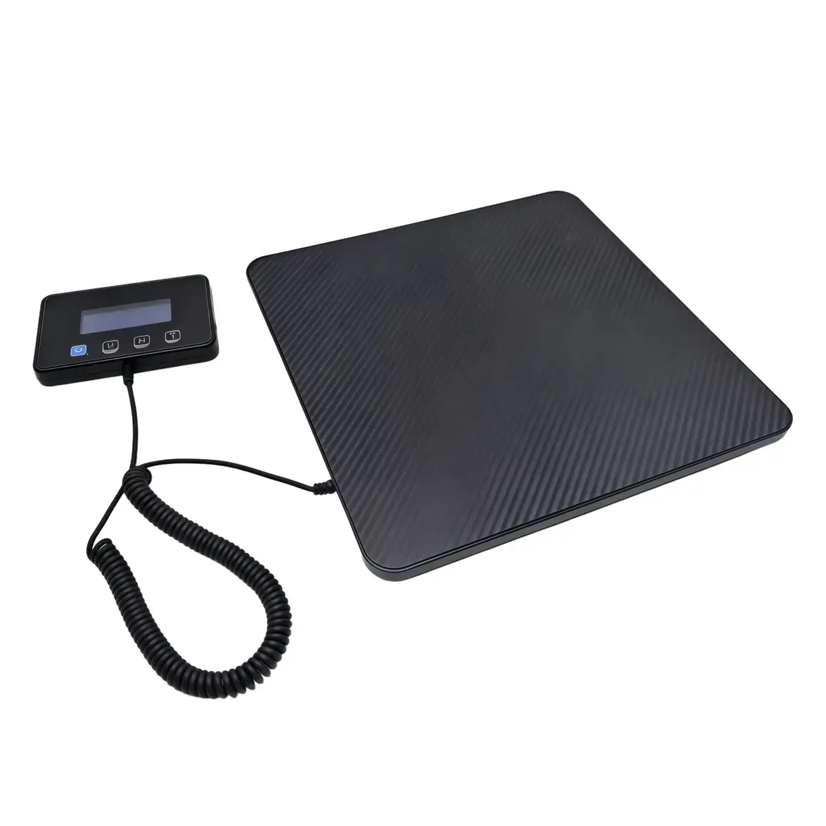 Balance postale numérique noire – Pèse-colis 200 kg plateau 27,7 x 27,7 cm - Pèses colis et pèses lettres