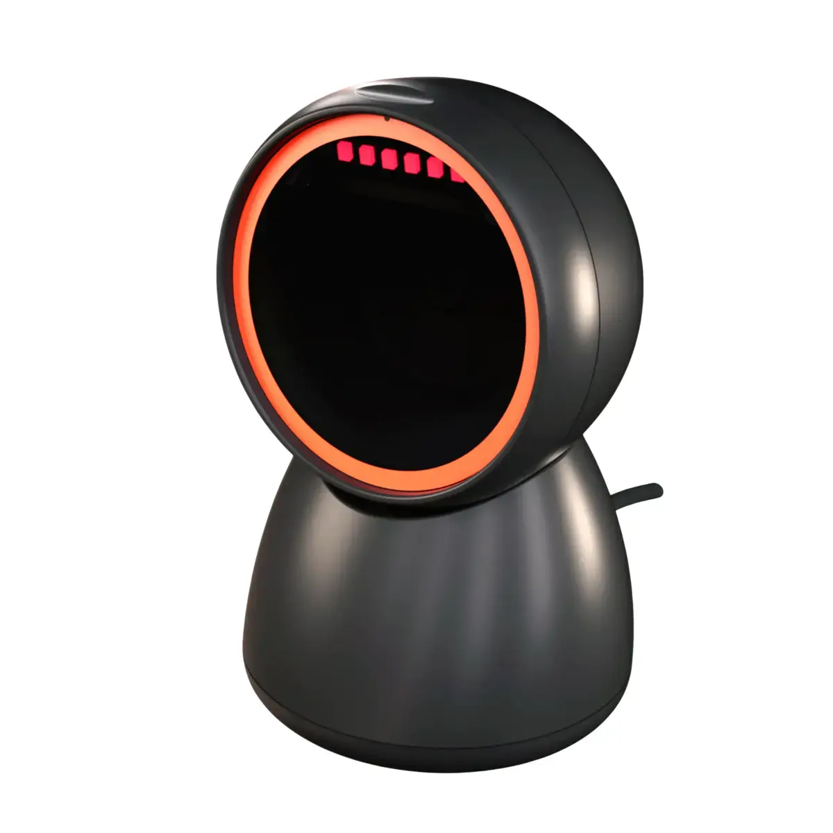 Scanner de comptoir 1D/2D noir – Lecteur de code barre mains libres USB - Caisses enregistreuses-3