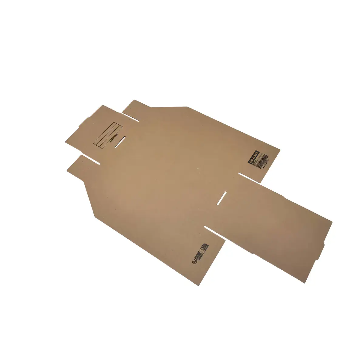 Bac à bec carton 15,1 x 30,1 x 6 / 11,2 cm – Bac de stockage - Bac de rangement - Brun - Lot de 50 - Bacs à bec-3