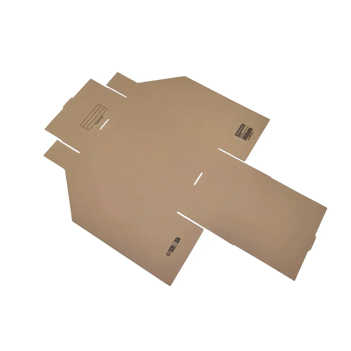 Bac à bec carton 20,1 x 30,1 x 6 / 15,2 cm – Bac de stockage - Bac de rangement - Brun - Lot de 50 - Bacs à bec-3