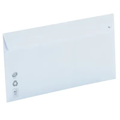Enveloppe blanche DL 110 x 220 mm 80g sans fenêtre La Couronne - Paquet de 100 - Enveloppes blanches-3