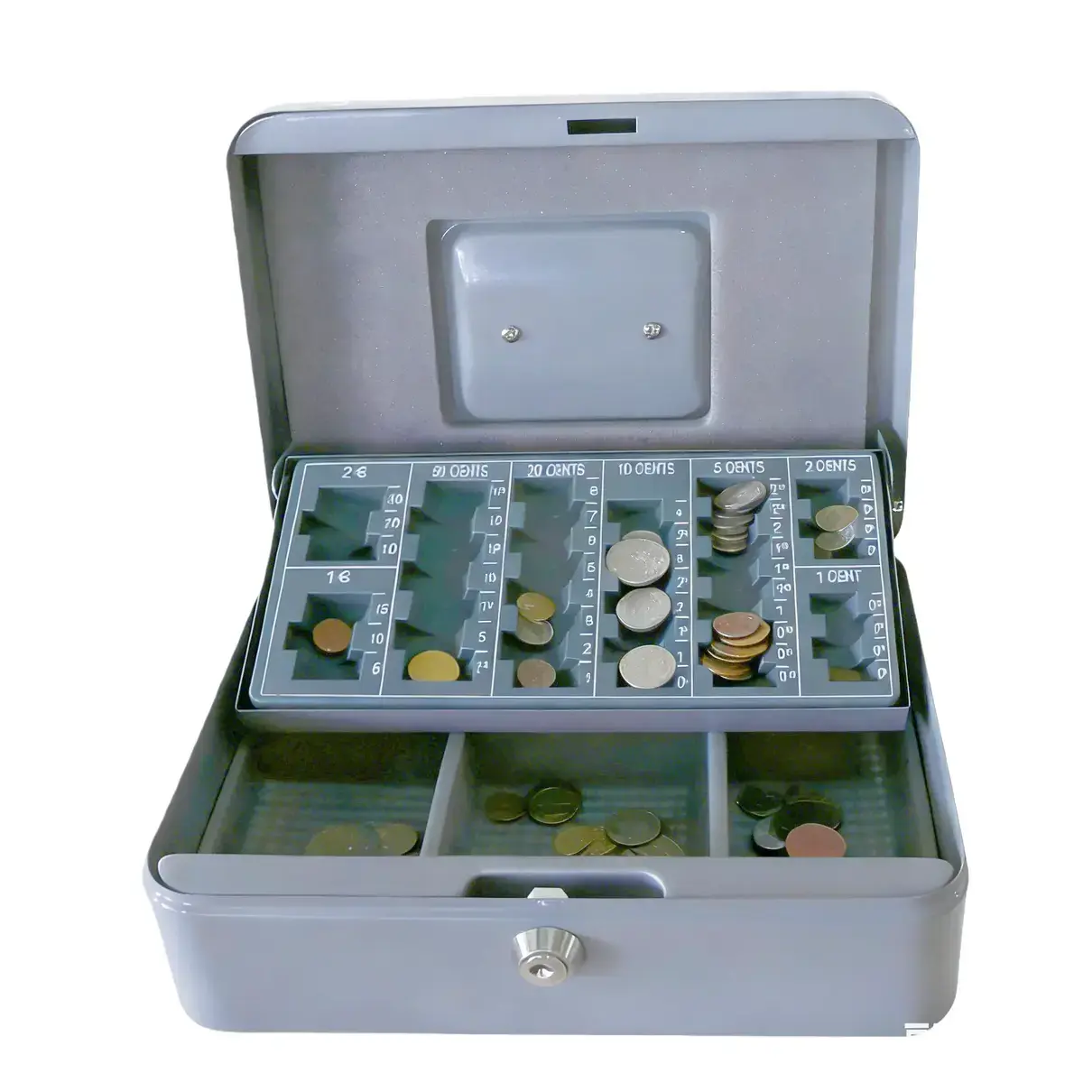 Caisse à monnaie + monnayeur - Caisses à monnaie