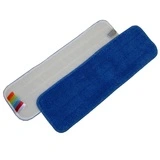 Mop microfibre 44 x 13 cm avec velcro et code couleur - Frange microfibre - Bleu - Entretien sols