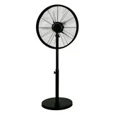 Ventilateur industriel sur pied 400 mm 50W noir hauteur réglable 3 vitesses - Ventilateur oscillant - Ventilateurs
