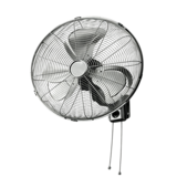 Ventilateur mural industriel 510 mm 150W chrome/noir inclinaison réglable 3 vitesses - Ventilateur oscillant - Ventilateurs