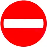 Disque Sens interdit - Vinyles adhésifs
