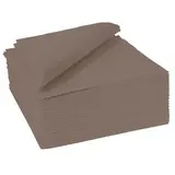Serviette Celisoft non tissée 40 x 40 cm - Serviette jetable - Serviette de table papier - Argile - Paquet de 50