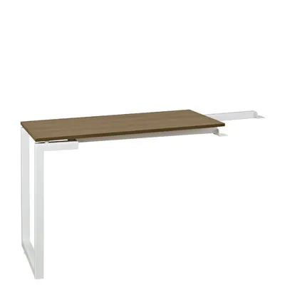 Retour direct pour bureau Sunday 99 x 45 x H 73 cm plateau aspect chêne pieds métal - Bureaux, Tables de travail