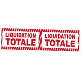 Banderole LIQUIDATION TOTALE - Affiches Destockage / Liquidation