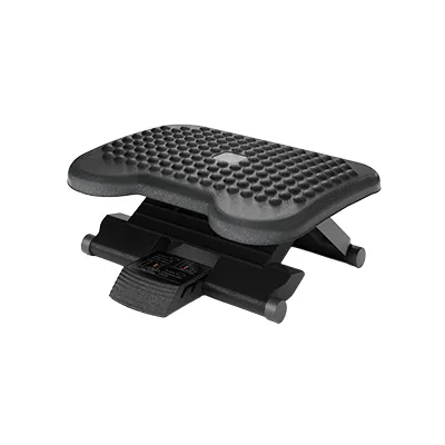 Repose-pieds réglable en hauteurs et inclinable - Repose-pied de bureau - Noir - Ergonomie bureautique -2