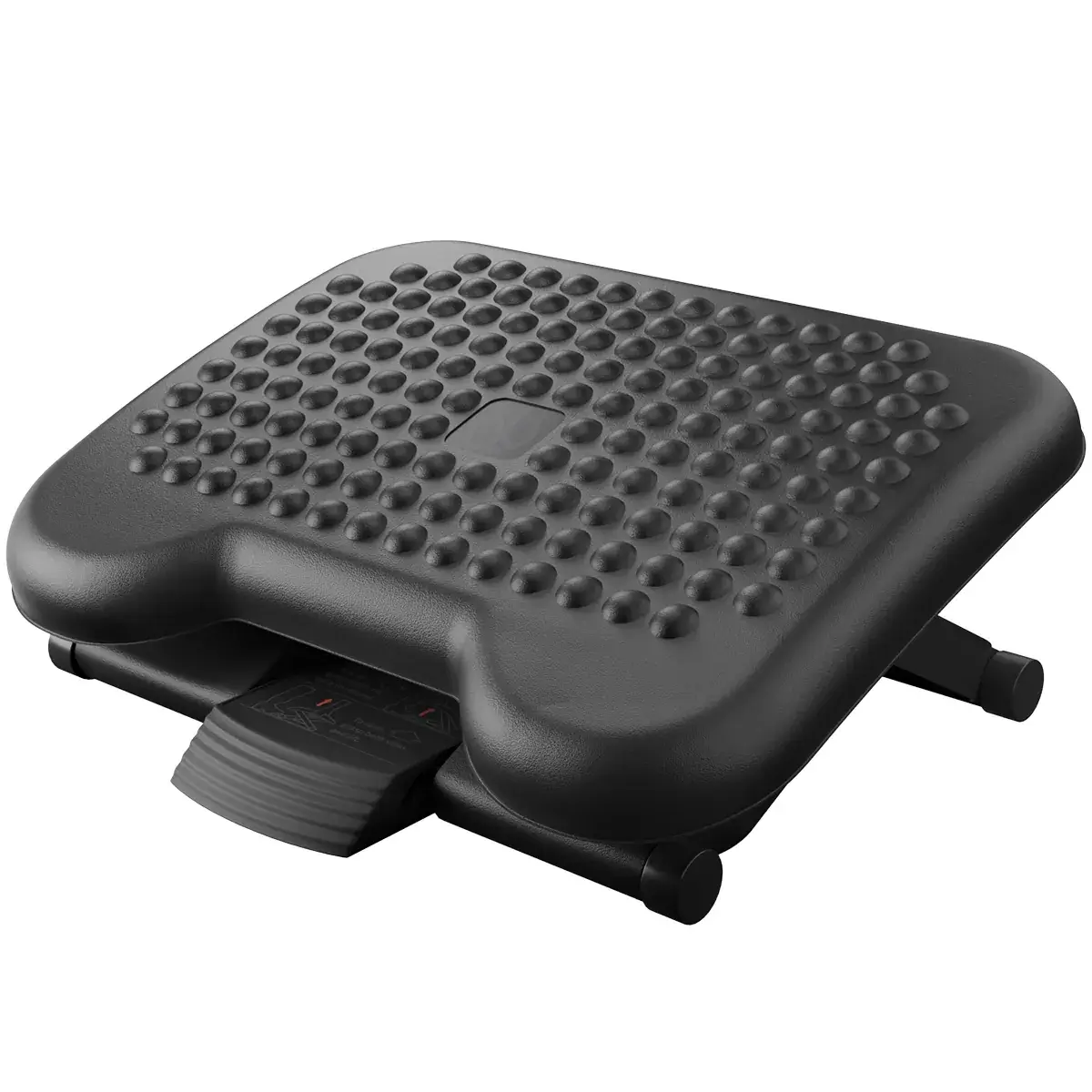 Repose-pieds réglable en hauteurs et inclinable - Repose-pied de bureau - Noir - Ergonomie bureautique -3