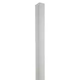 Cornière aluminium pour panneau rainuré L 240 cm gris finition brut - Profils aluminium