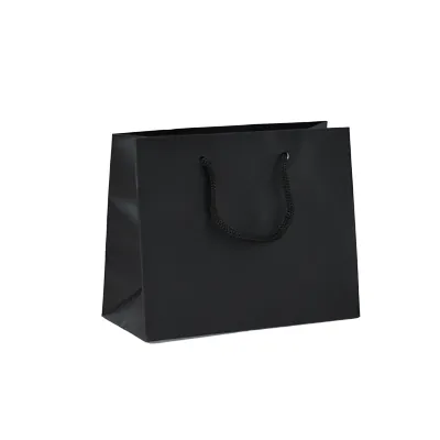 Sacs pelliculés mats à poignées cordelette - Sacs pelliculés poignées cordelette