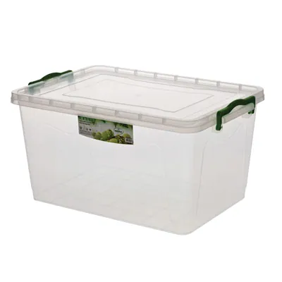 Bac de rangement plastique 23L transparent 45 x 31 x 25 cm - Bacs de rangement