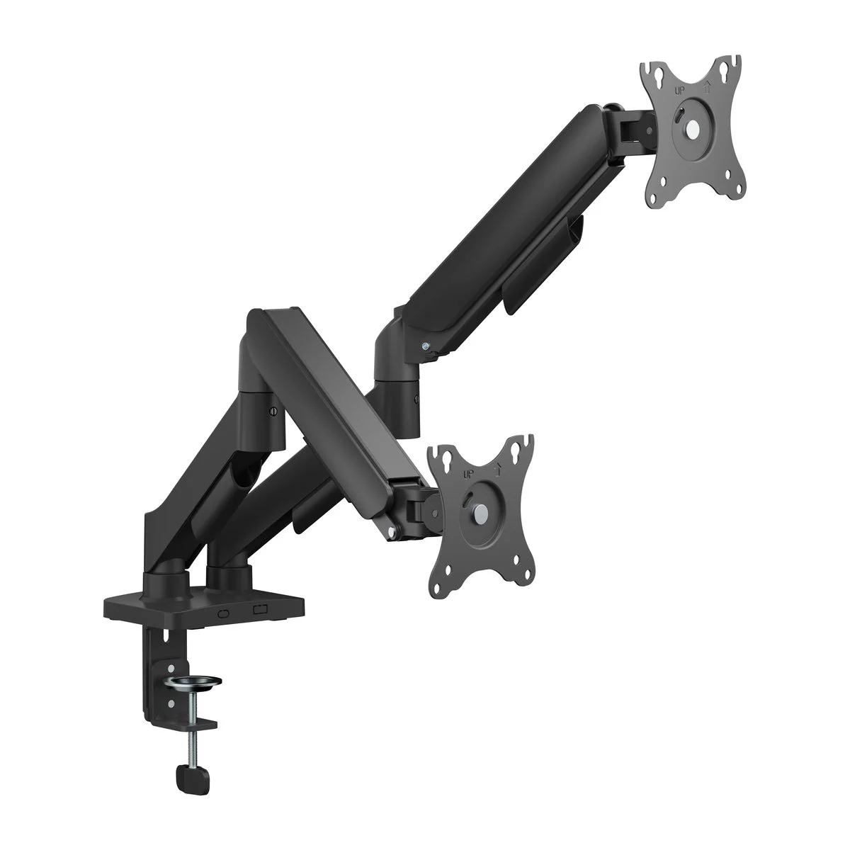 Bras articulé pour 2 écrans compatible VESA - Ergonomie bureautique 