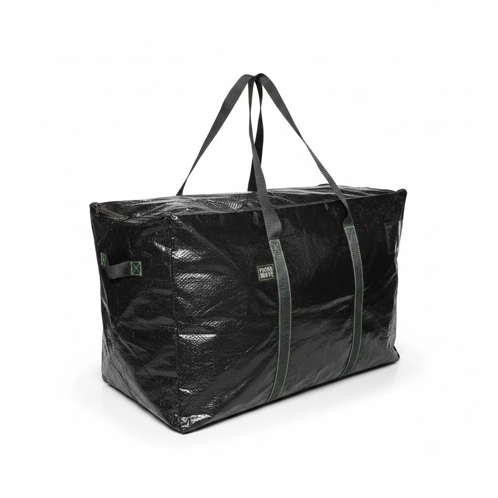 Sac de déménagement noir 100 L, 70 x 35 x 42 cm – Sac de stockage - Grand sac de rangement - Matériel de déménagement
