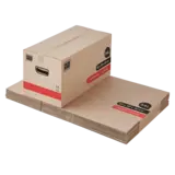 Carton déménagement 54L avec poignée - carton double cannelure 60 x 30 x 30 cm - Caisse carton double cannelure - Lot de 10