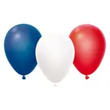25 ballons latex bleu blanc rouge ø 30 cm - Décoration coupe du monde - Décoration