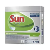 Tablette lave-vaisselle tout en 1 Sun Professionnel Pro Formula - Pastille lave-vaisselle - Paquet de 100 - Hygiène et entretien