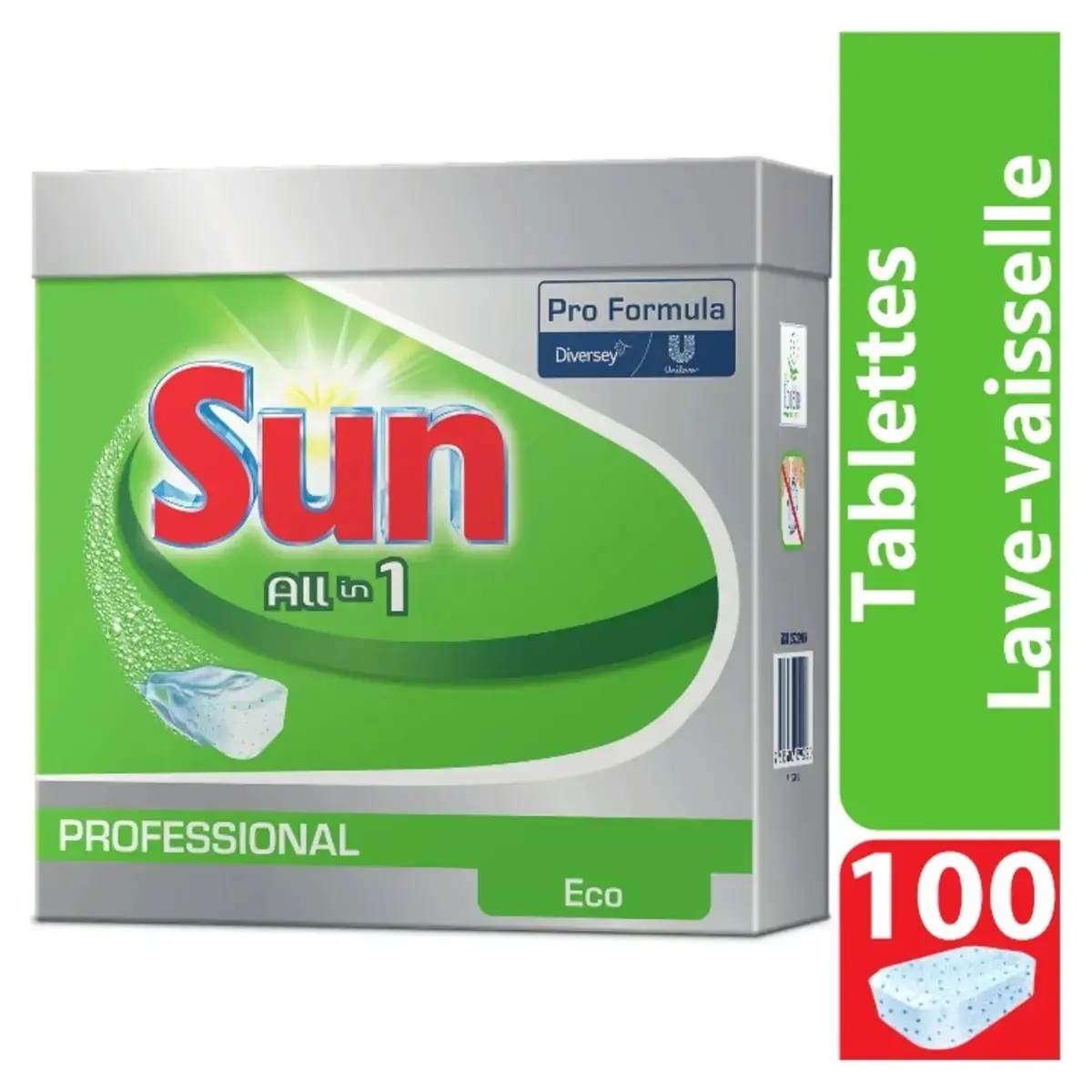 Tablette lave-vaisselle tout en 1 Sun Professionnel Pro Formula - Pastille lave-vaisselle - Paquet de 100 - Produits vaisselle, Nettoyants lave-vaisselle-2