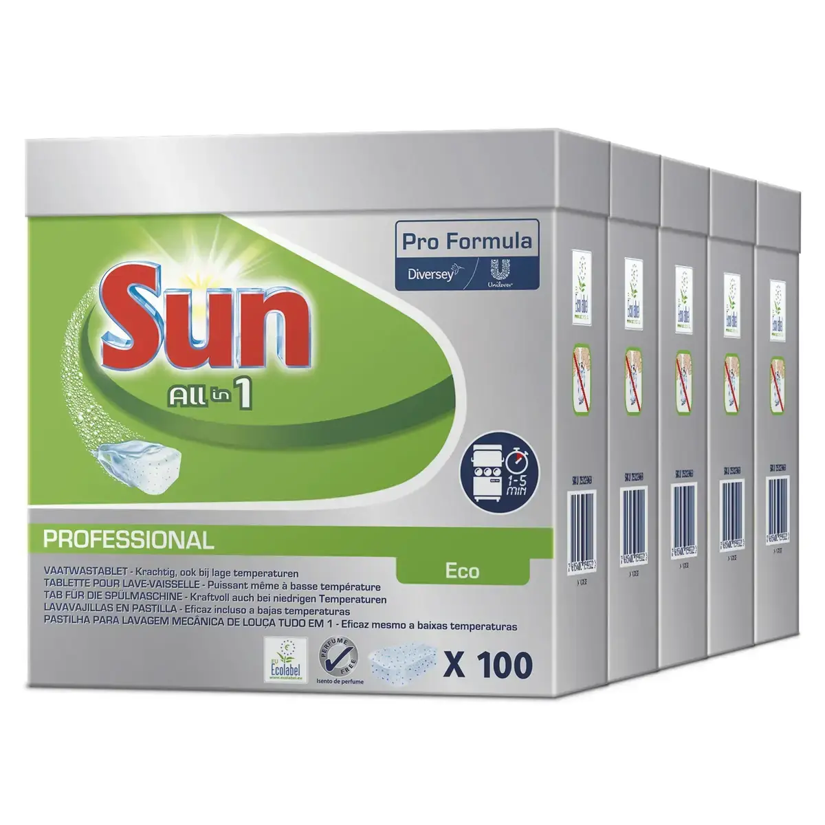 Tablette lave-vaisselle tout en 1 Sun Professionnel Pro Formula - Pastille lave-vaisselle - Paquet de 100 - Produits vaisselle, Nettoyants lave-vaisselle-3