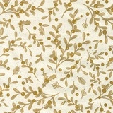 Papier cadeau Noël en herbe recyclée motif végétal retro Or 70 cm x 50 m - Papier cadeau pro - Papiers cadeaux Noël