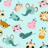 Papier cadeau enfant à motif multicolore 70 cm x 50 m 80 g/m² - Papiers cadeaux enfants