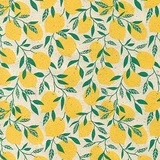 Papier cadeau naturel à motif citron 70 cm x 50 m - Papiers cadeaux kraft à motifs