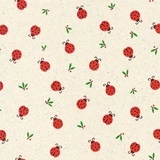 Papier cadeau naturel à motif coccinelle 70 cm x 50 m - Papiers cadeaux kraft à motifs