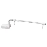 Potence articulée Multimag sur base magnétique avec crochets et anneaux 245 mm - Gris/Blanc - Stop-rayon