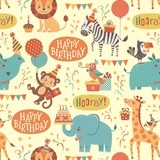 Papier cadeau enfant Happy Birthday multicolore – Papier cadeau pro - Rouleau de 70 cm x 50 m - Papiers cadeaux enfants