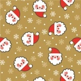 Papier cadeau Père Noël sur fond or 70 cm x 50 m - Papier cadeau enfant - Papier cadeau pro - Papiers cadeaux enfants