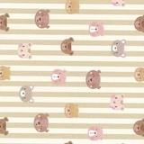 Papier cadeau enfant kraft Ourson – Papier cadeau pro - Rouleau de 70 cm x 50 m - Papiers cadeaux enfants