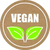 Étiquette adhésive Vegan ø 35 mm kraft/blanc/vert – Autocollant Vegan - Boîte de 500 - Étiquetage
