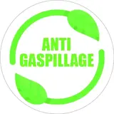 Étiquette adhésive Anti Gaspillage ø 35 mm blanc/vert – Sticker Anti Gaspi - Boîte de 500 - Étiquettes produits alimentaires