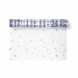 Film polypropylène transparent / bleu imprimé marin Calypso 80 cm x 120 m – Film fleuriste imprimé - Films polypropylène à motifs