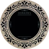 Panneau horaire Authentik 3 rond ø25cm - Panneaux horaires
