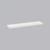 Tablette tôle monobloc - Ligne Store blanc pas de 50 mm