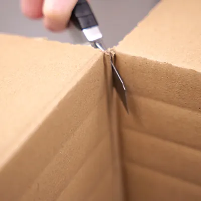 Caisse carton - Caisse américaine carton hauteur variable - carton double cannelure 80 x 40 x 30/40 cm – Lot de 10 - Caisses américaines cartons-2