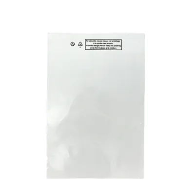 Sachet plastique transparent haute brillance avec rabat adhésif 23x31cm BOPP 40µ - Sachet de conditionnement - Lot de 100 - Sacs rabats adhésifs