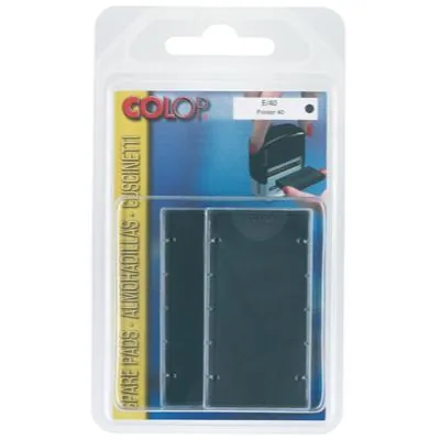Cassette d'encrage pour tampon encreur Colop Printer 40 - Recharge pour tampon encreur - Noir - Lot de 2 - Tampons encreurs, Encres pour tampons