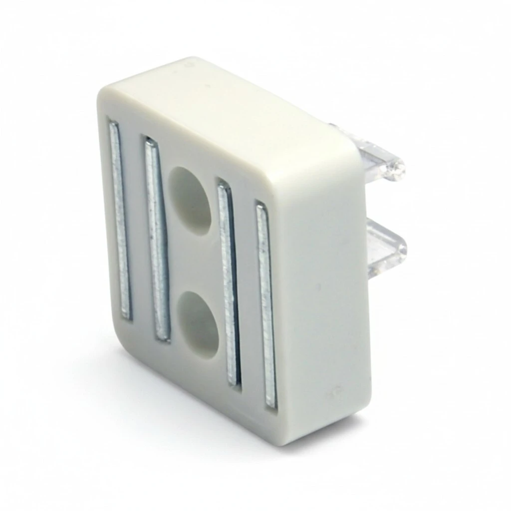 Base magnétique pour cadre ou porte-étiquette 5,9 x 4 cm - Blanc – Paquet de 10 - Stop-rayon-3